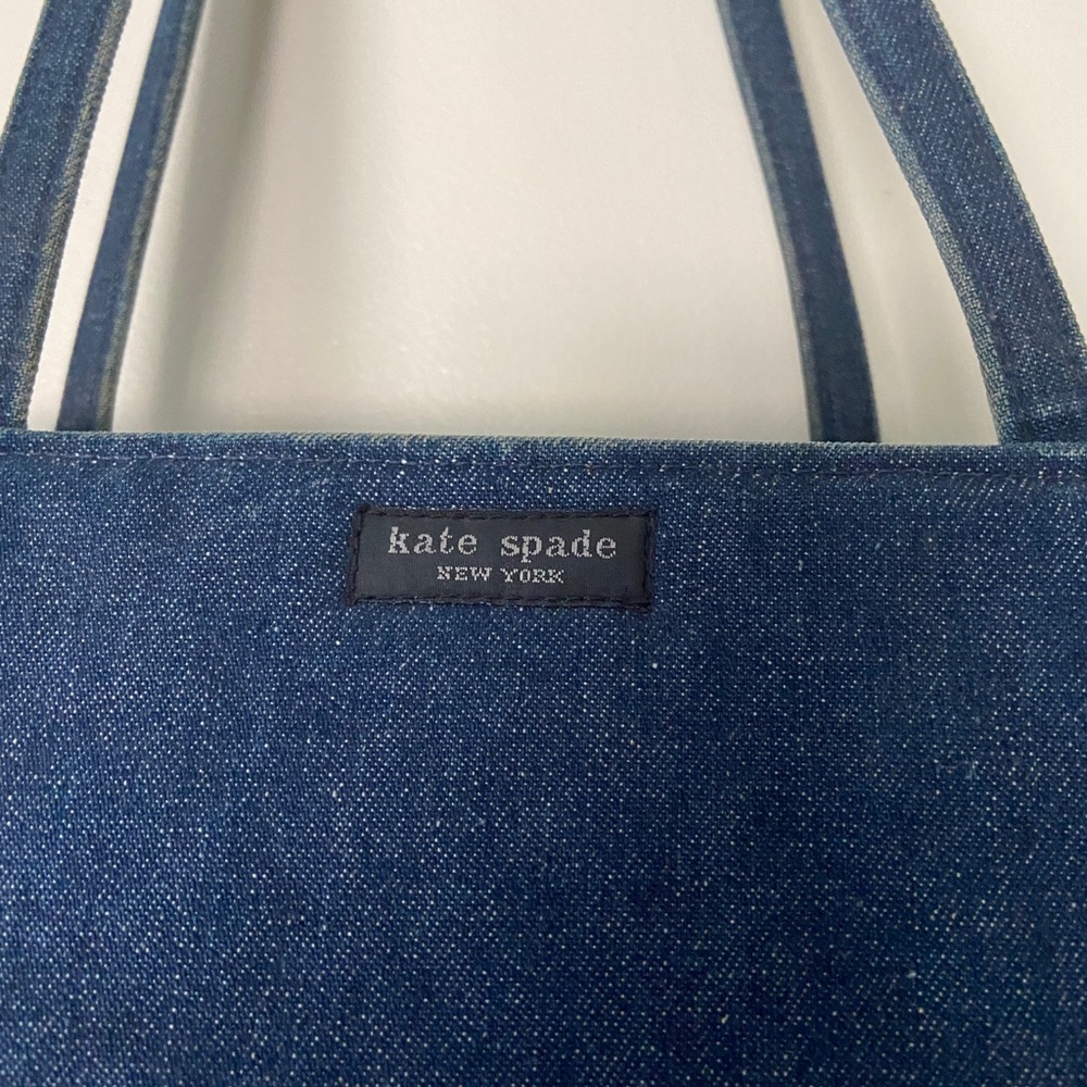 Kate Spade blue denim jean tote bag purse - Picture 4 of 4